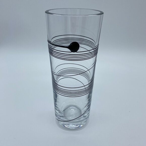 Kosta Boda Bertil Vallien Signed Art Glass Vase Black Spiral Design MCM Swedish - Picture 8 of 14